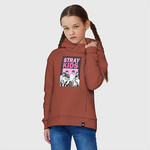 Детское худи оверсайз Stray Kids boy band / Кирпичный – фото 3