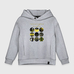 Детское худи оверсайз Twenty One Pilots коллаж