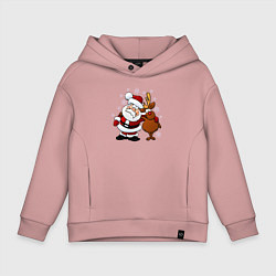 Детское худи оверсайз Санта и олень