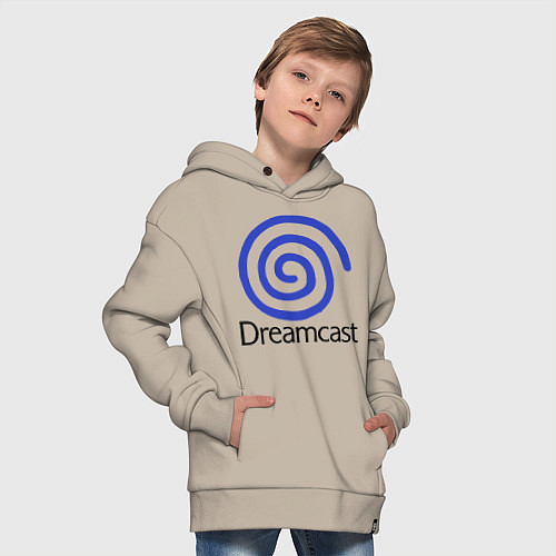 Детское худи оверсайз Sega dreamcast / Миндальный – фото 4