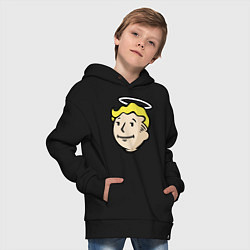 Толстовка оверсайз детская Holly vault boy, цвет: черный — фото 2