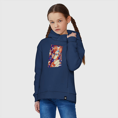 Детское худи оверсайз Йошикаге Кира - серийный убийца / Тёмно-синий – фото 3