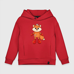 Детское худи оверсайз Мягкая игрушка милый лис