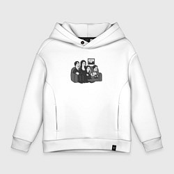 Толстовка оверсайз детская Addams x Simpsons, цвет: белый