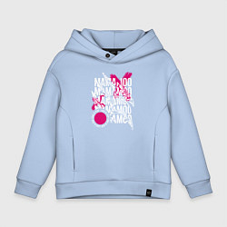 Толстовка оверсайз детская Mamamoo love k-pop, цвет: мягкое небо
