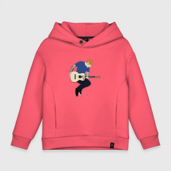 Толстовка оверсайз детская Ed Sheeran, цвет: коралловый