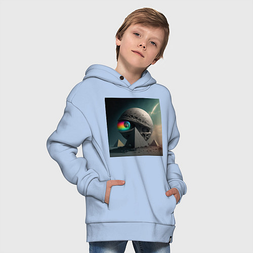 Детское худи оверсайз Тайны и мифы пирамид / Мягкое небо – фото 4