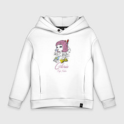 Толстовка оверсайз детская Gloria - pulp fiction, цвет: белый