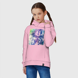Толстовка оверсайз детская Пиксель мод, цвет: светло-розовый — фото 2
