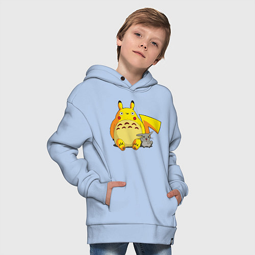 Детское худи оверсайз Pika Totoro / Мягкое небо – фото 4