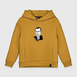 Толстовка оверсайз детская Сергей Рахманинов, цвет: горчичный