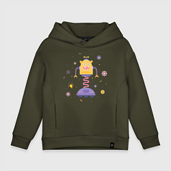 Детское худи оверсайз Смешной Робот