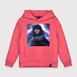 Толстовка оверсайз детская Raiden love, цвет: коралловый