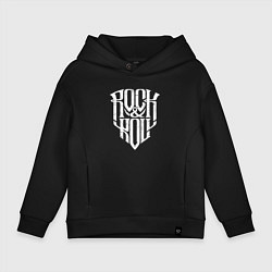 Детское худи оверсайз Rock and Roll щит