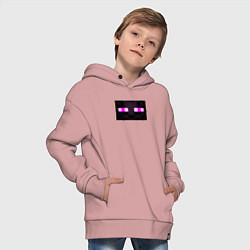 Толстовка оверсайз детская Ender Clothes, цвет: пыльно-розовый — фото 2