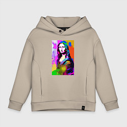 Детское худи оверсайз Mona Lisa - Gioconda - pop art