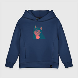 Детское худи оверсайз Vintage pixel cat