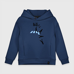 Толстовка оверсайз детская The Beatles: break down, цвет: тёмно-синий