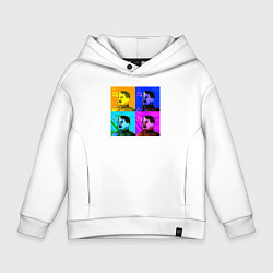 Толстовка оверсайз детская Color Stalin, цвет: белый