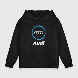 Толстовка оверсайз детская Audi в стиле Top Gear, цвет: черный