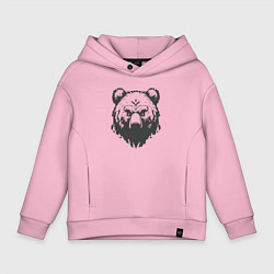 Детское худи оверсайз Бурый медведь