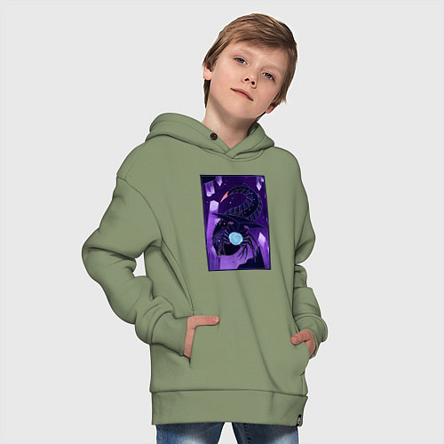 Детское худи оверсайз Subnautica подводный монстр / Авокадо – фото 4