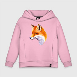 Толстовка оверсайз детская Лисичка красавица, цвет: светло-розовый