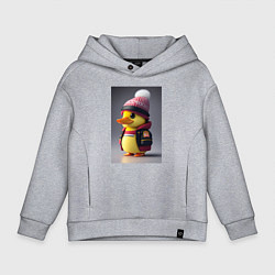 Толстовка оверсайз детская Утяш, цвет: меланж