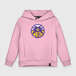 Толстовка оверсайз детская Lakers California, цвет: светло-розовый