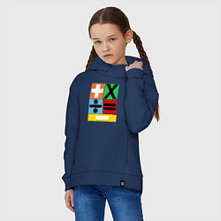 Толстовка оверсайз детская Математическая эра Эда Ширана, цвет: тёмно-синий — фото 2