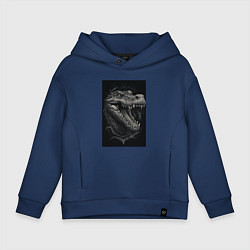 Детское худи оверсайз Крокодил стиль тату