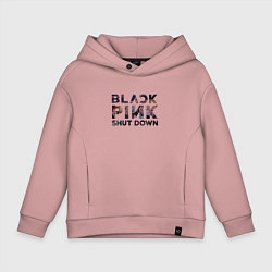 Детское худи оверсайз Blackpink logo Jisoo Lisa Rose Jennie