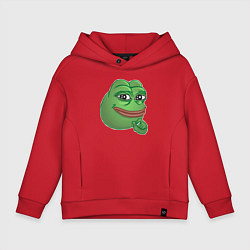 Детское худи оверсайз Лягушонок Пепе не доволен тобой
