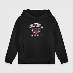 Толстовка оверсайз детская Cali republic, цвет: черный