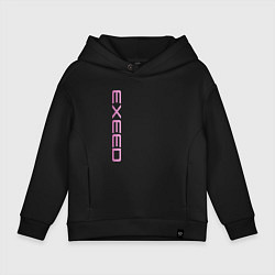 Детское худи оверсайз Exeed pink logo