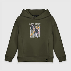 Толстовка оверсайз детская Агент времени, цвет: хаки