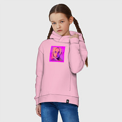 Толстовка оверсайз детская Феликс - Stray Kids, цвет: светло-розовый — фото 2