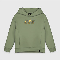 Детское худи оверсайз CS 2 gold logo