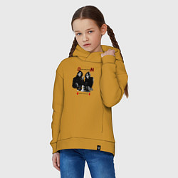 Толстовка оверсайз детская Depeche Mode - Ghosts Again Memento Mori, цвет: горчичный — фото 2