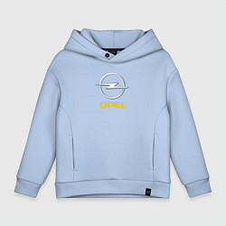 Толстовка оверсайз детская Opel sport auto, цвет: мягкое небо
