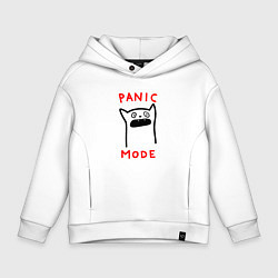 Детское худи оверсайз Panic mode - котик