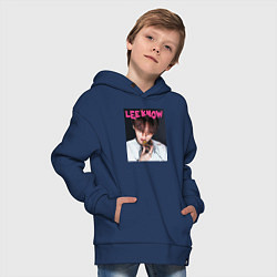 Толстовка оверсайз детская Lee Know Rock Star Stray Kids, цвет: тёмно-синий — фото 2