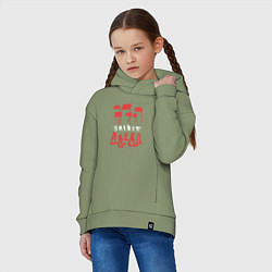 Толстовка оверсайз детская Depeche Mode - Spirit tour merch, цвет: авокадо — фото 2