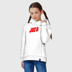 Толстовка оверсайз детская Judo red, цвет: белый — фото 2