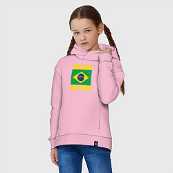 Толстовка оверсайз детская Brazilian jiu-jitsu, цвет: светло-розовый — фото 2