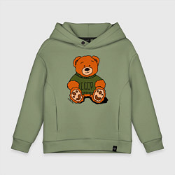 Детское худи оверсайз Мишка родом из СССР