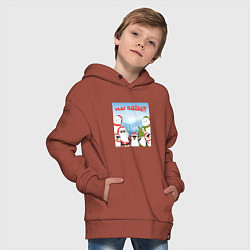 Толстовка оверсайз детская Мы идем в 2024, цвет: кирпичный — фото 2