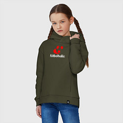 Толстовка оверсайз детская Футбоголик, цвет: хаки — фото 2