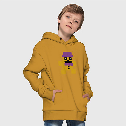 Детское худи оверсайз Fnaf psychic friend / Горчичный – фото 4