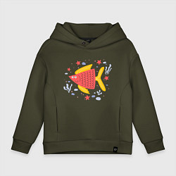 Детское худи оверсайз Рыба красная